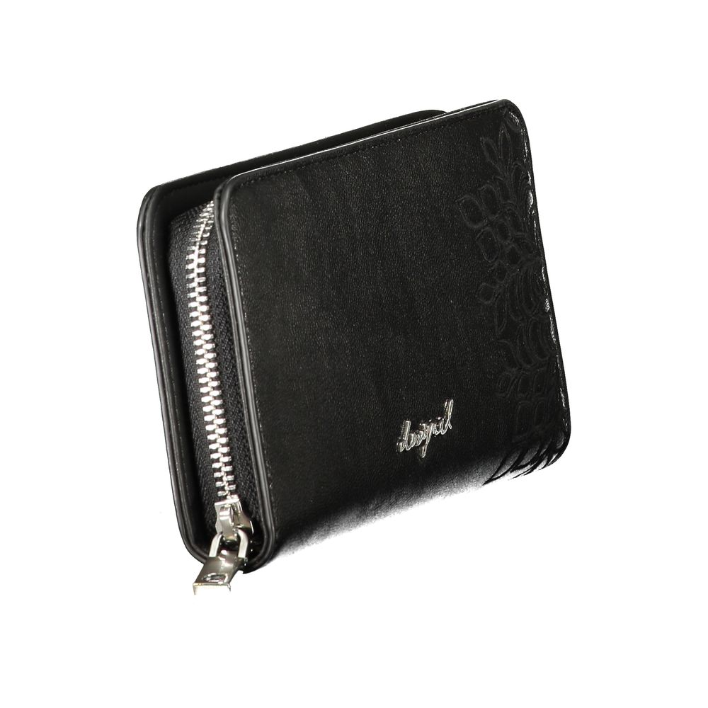 Desigual Black Polyethylene Wallet | Regal Royce
