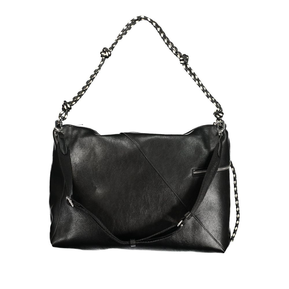 Desigual Black Polyurethane Women Handbag | Regal Royce