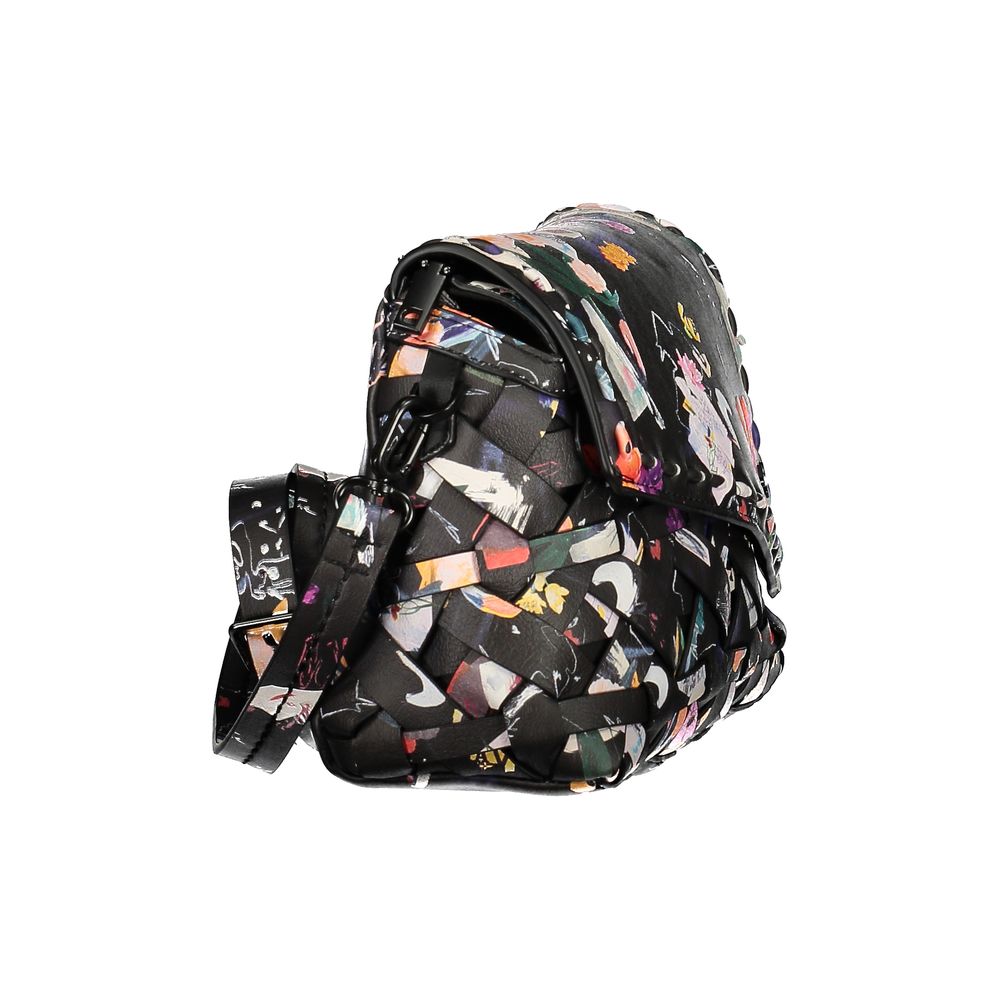Desigual Black Polyurethane Women Handbag | Regal Royce