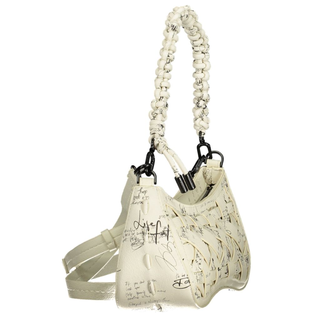 Desigual Bianco Poliuretano Women Handbag | Regal Royce