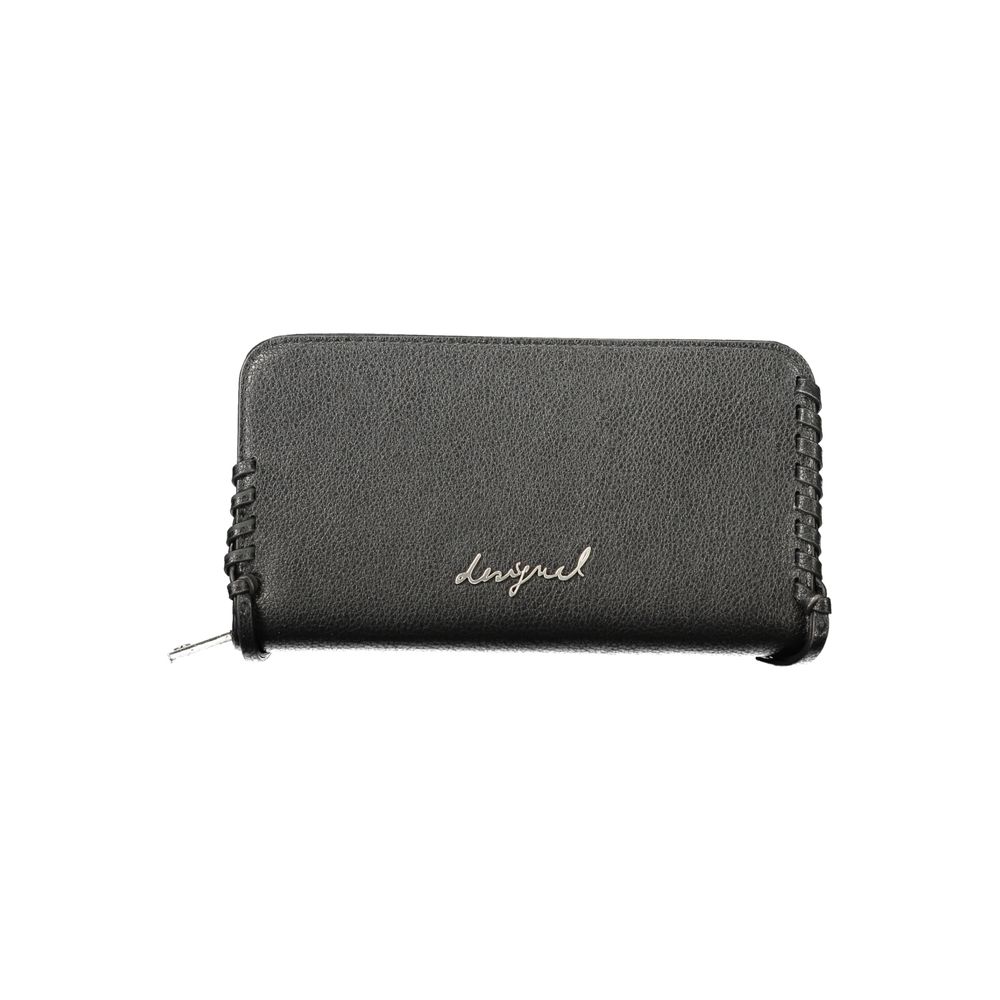 Desigual Black Polyethylene Wallet | Regal Royce