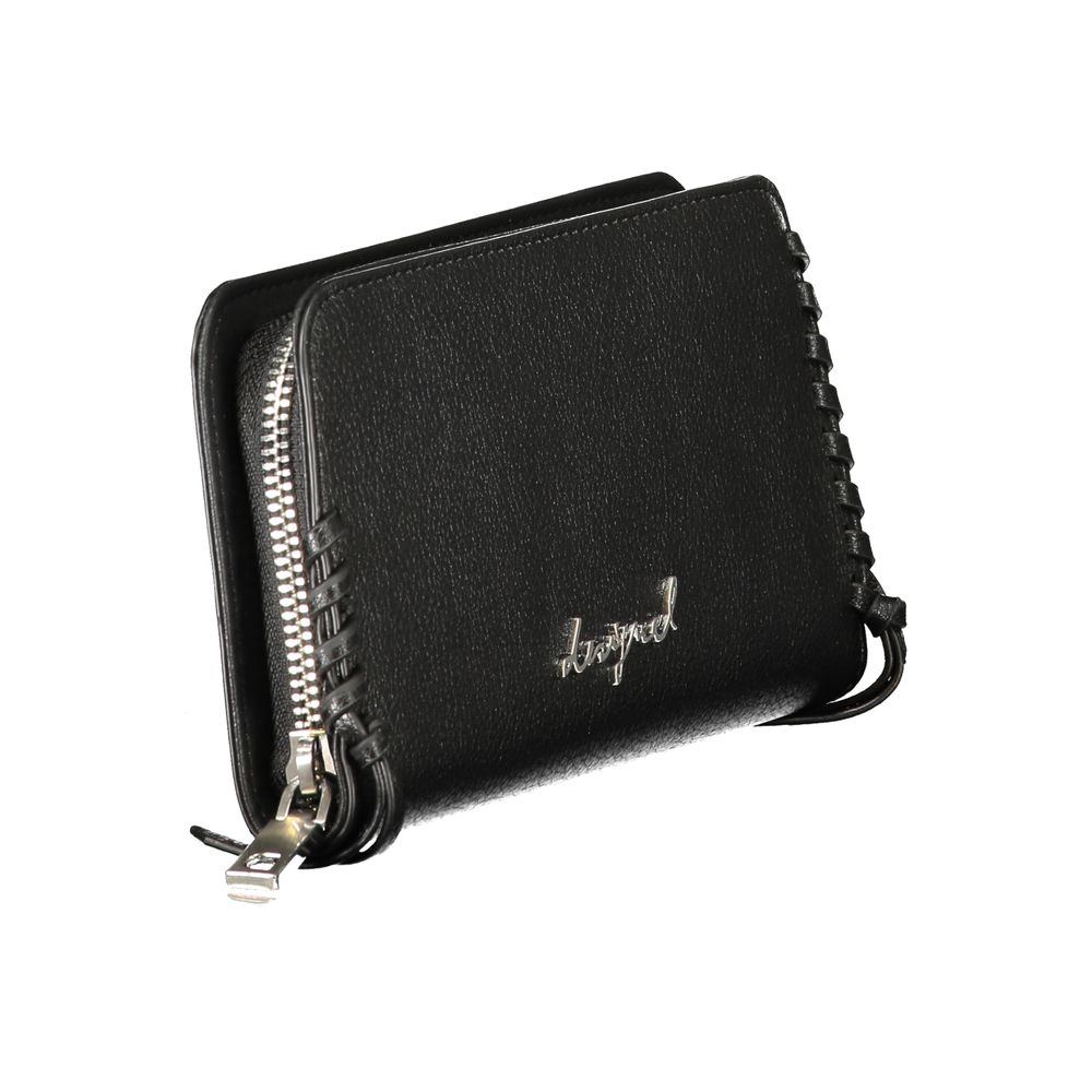 Desigual Black Polyethylene Wallet | Regal Royce
