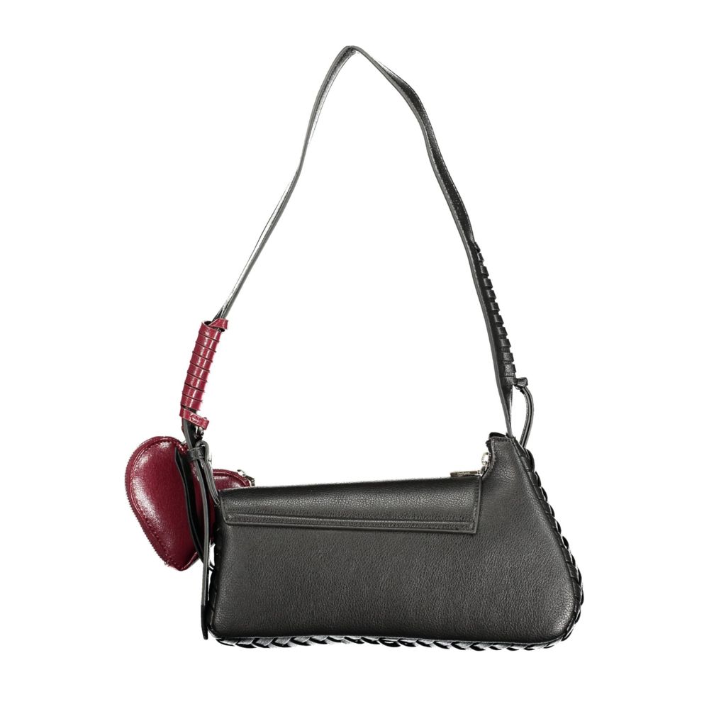 Desigual Black Polyurethane Women Handbag | Regal Royce