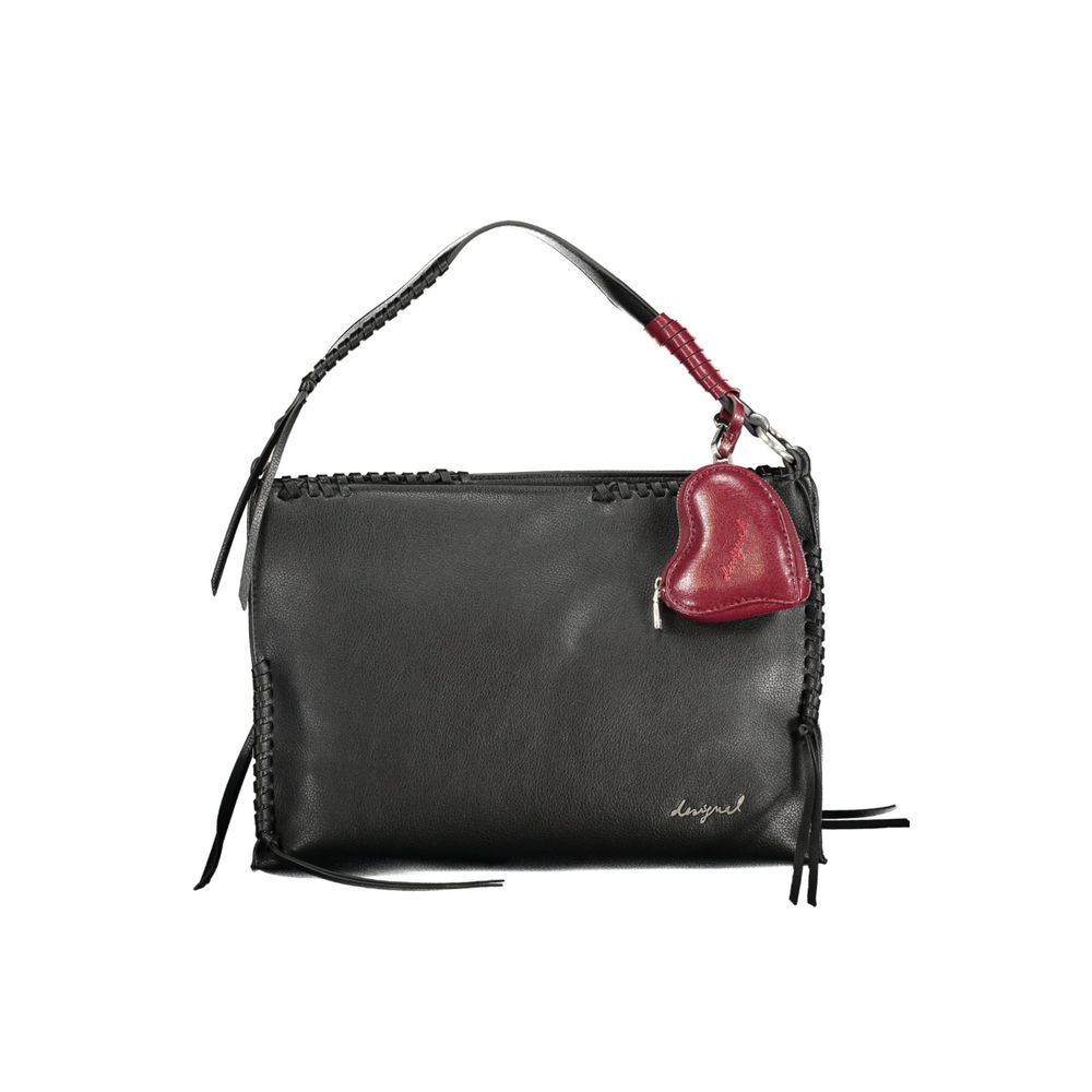 Desigual Nero Poliuretano Women Handbag | Regal Royce
