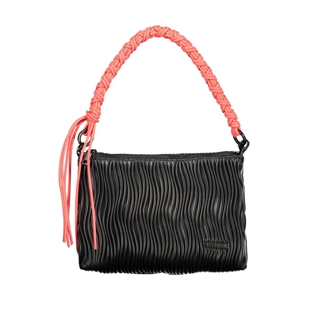 Desigual Nero Poliuretano Women Handbag | Regal Royce