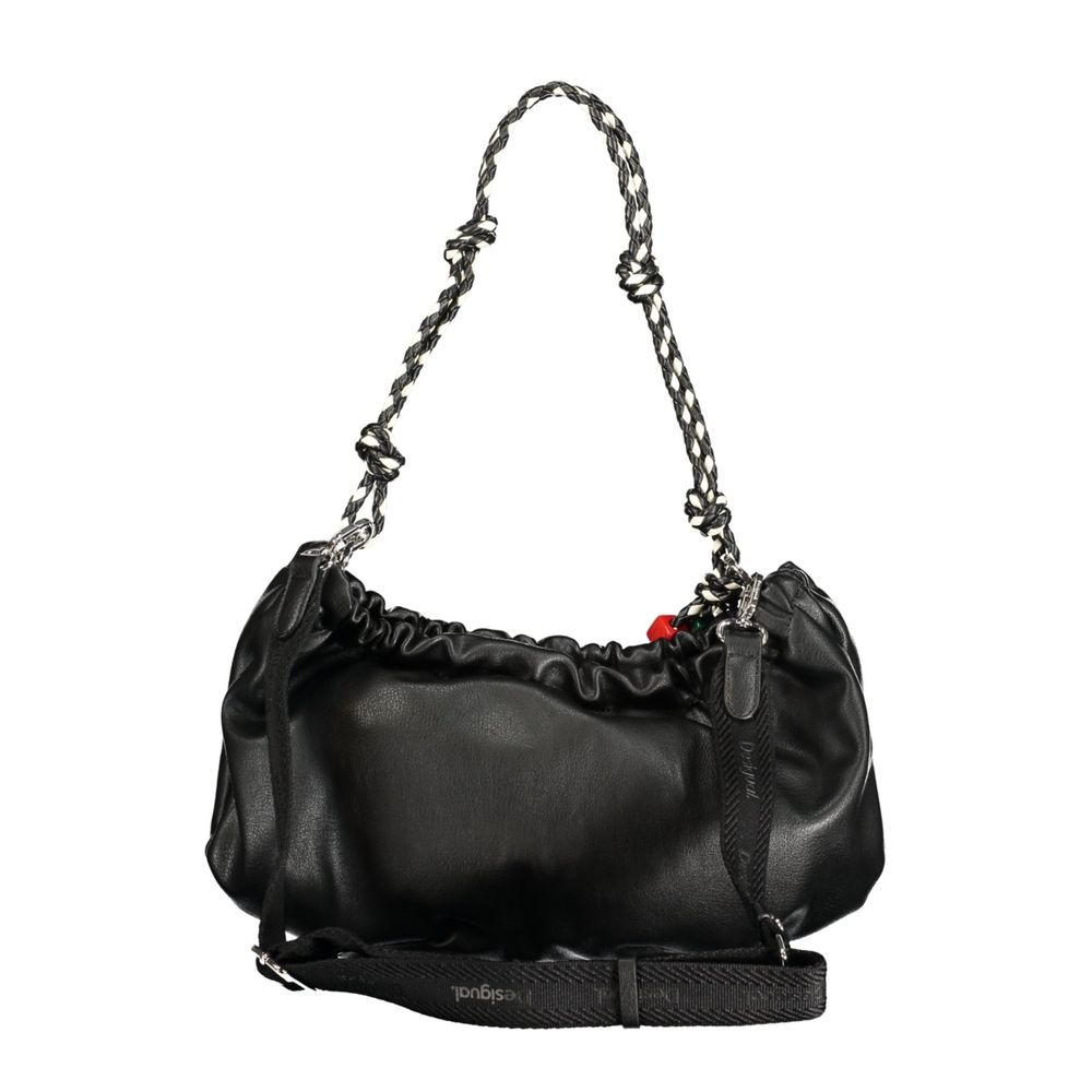 Desigual Black Polyurethane Women Handbag | Regal Royce