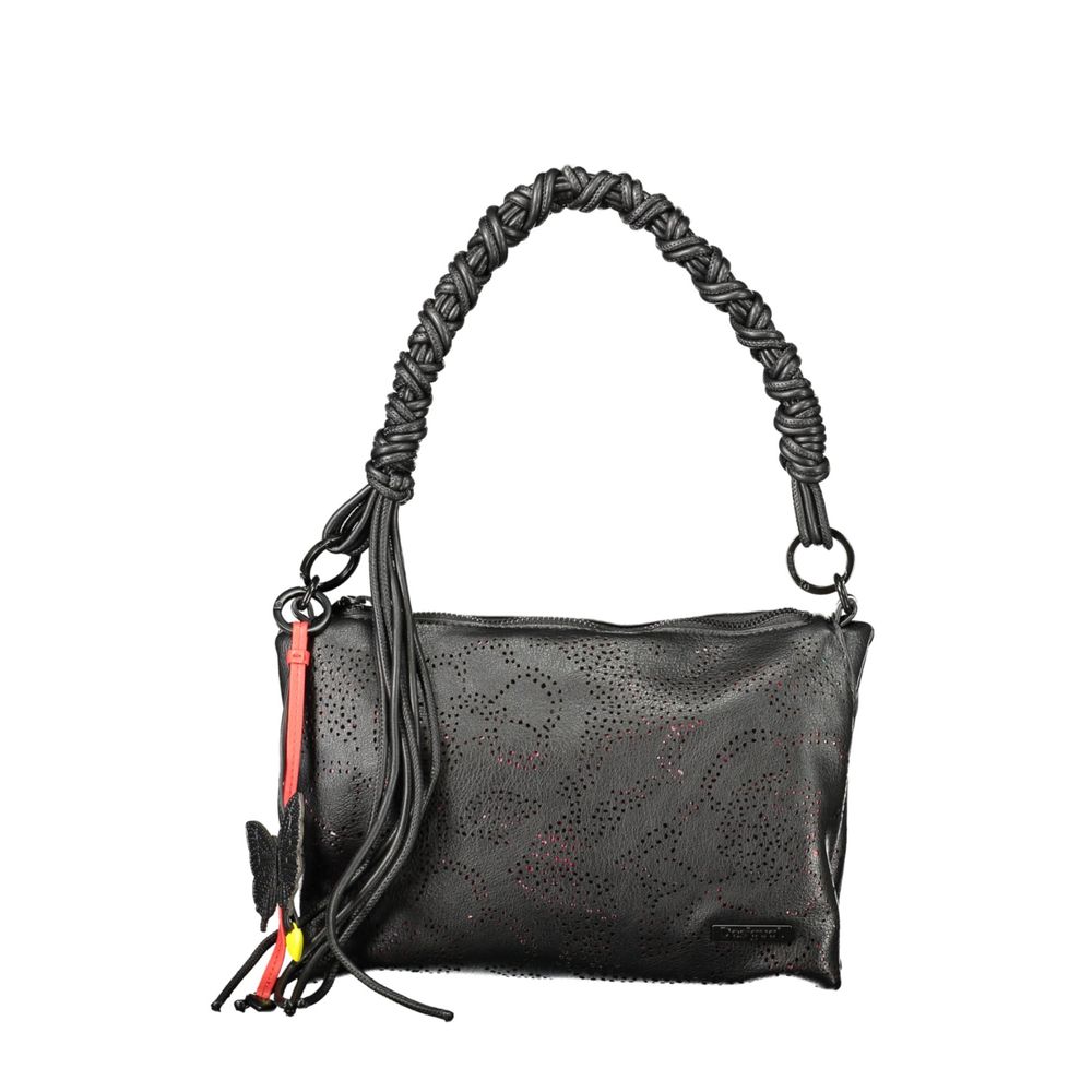 Desigual Black Polyurethane Women's Handbag | Regal Royce