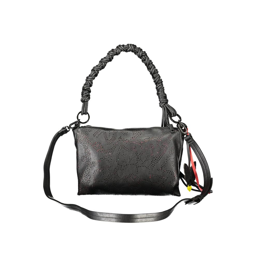 Desigual Black Polyurethane Women's Handbag | Regal Royce