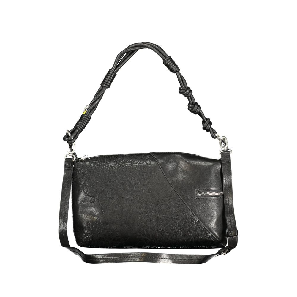 Desigual Black Polyurethane Women's Handbag | Regal Royce