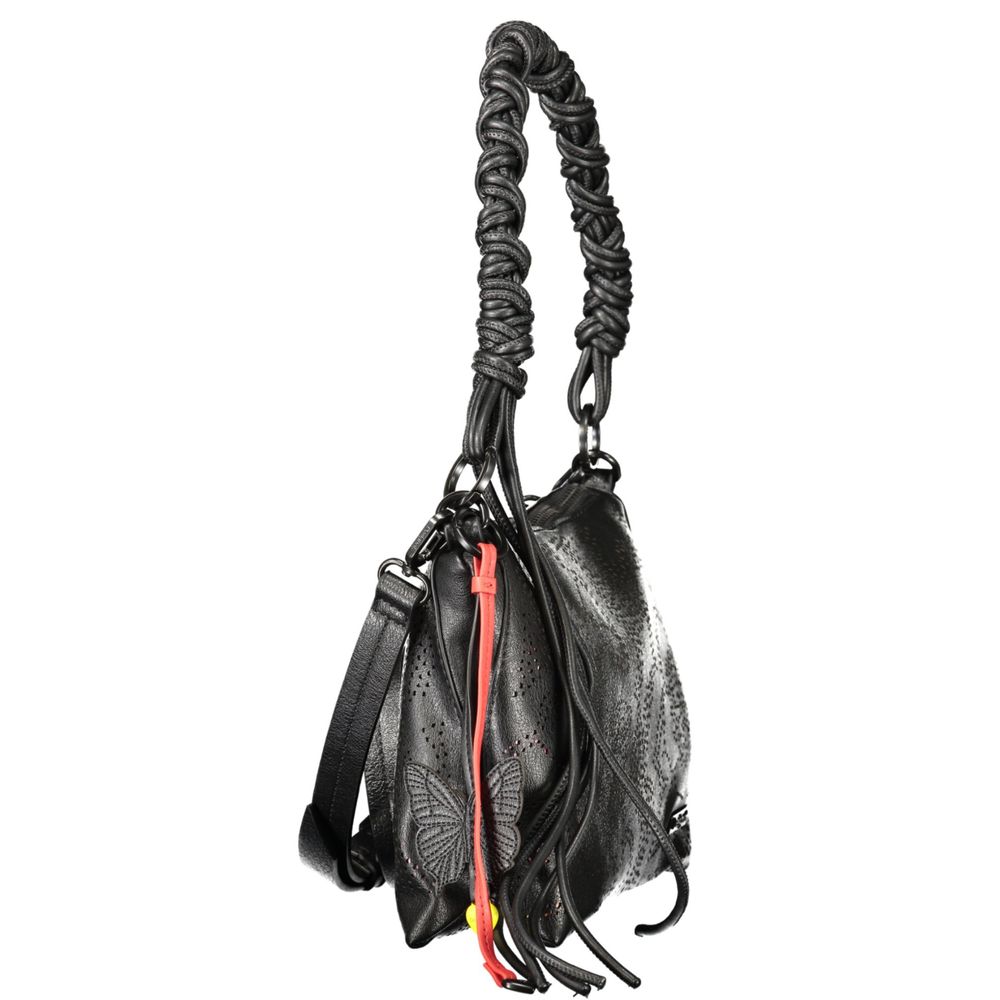 Desigual Black Polyurethane Women's Handbag | Regal Royce