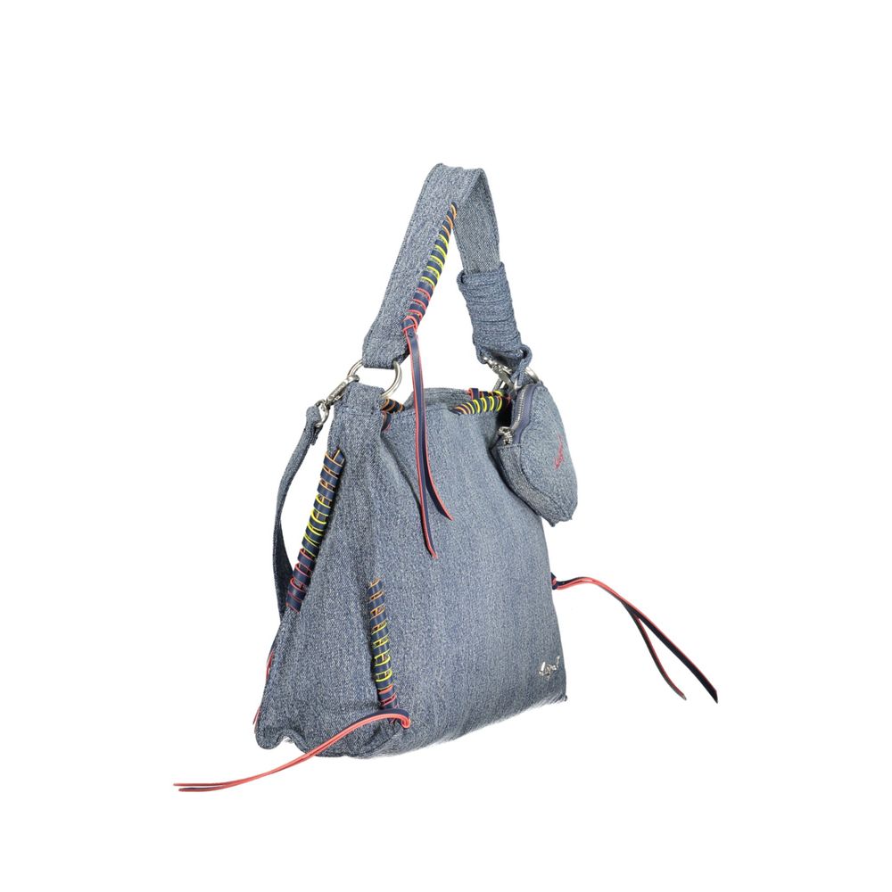 Desigual Azzurro Cotton Women Handbag | Regal Royce