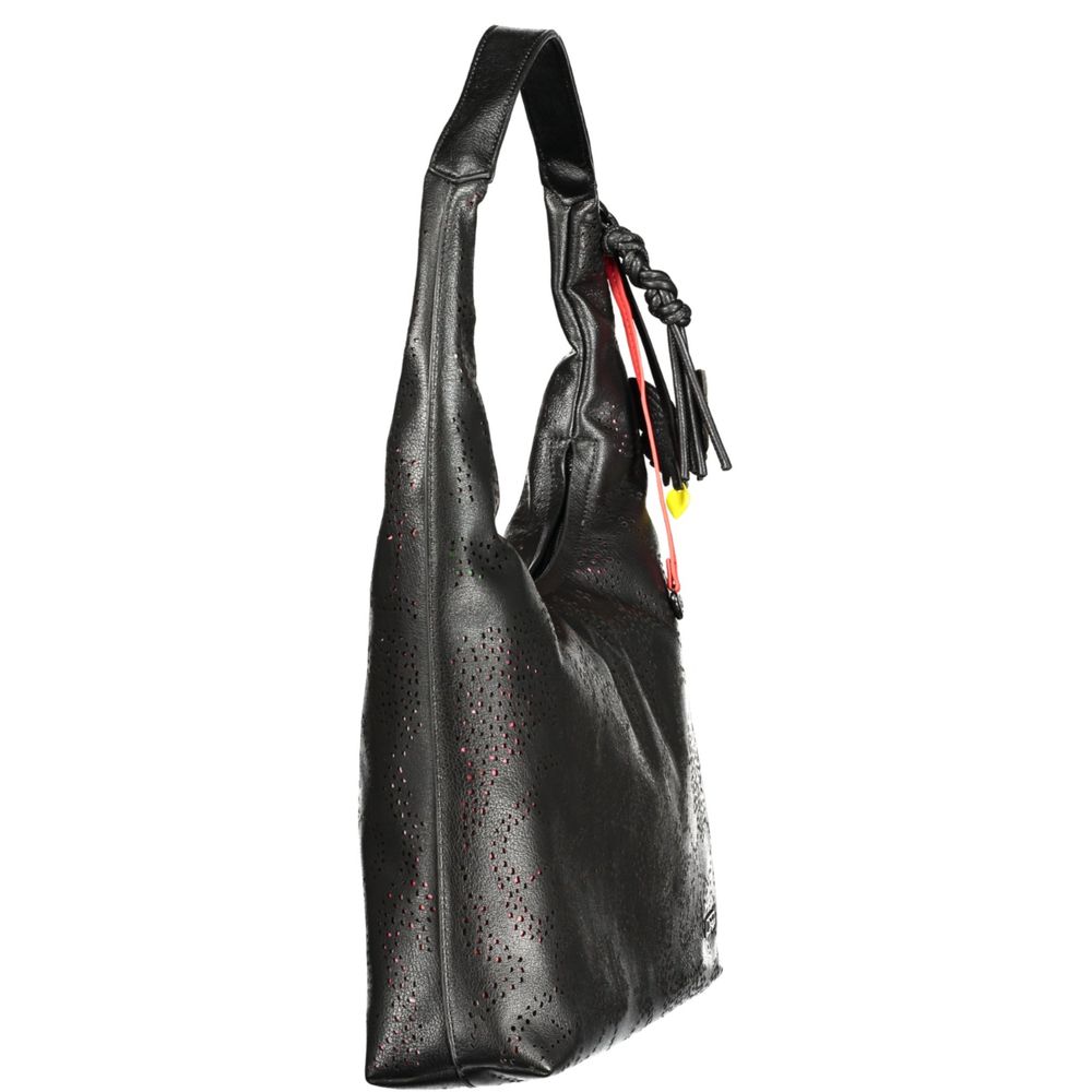Desigual Nero Poliuretano Women Handbag | Regal Royce