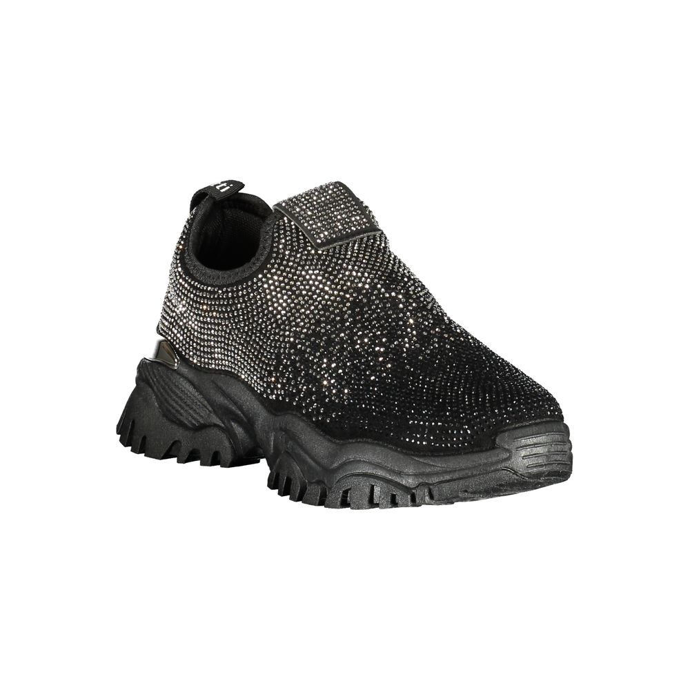 Laura Biagiotti Black Polyester Athletic Sneakers | Regal Royce