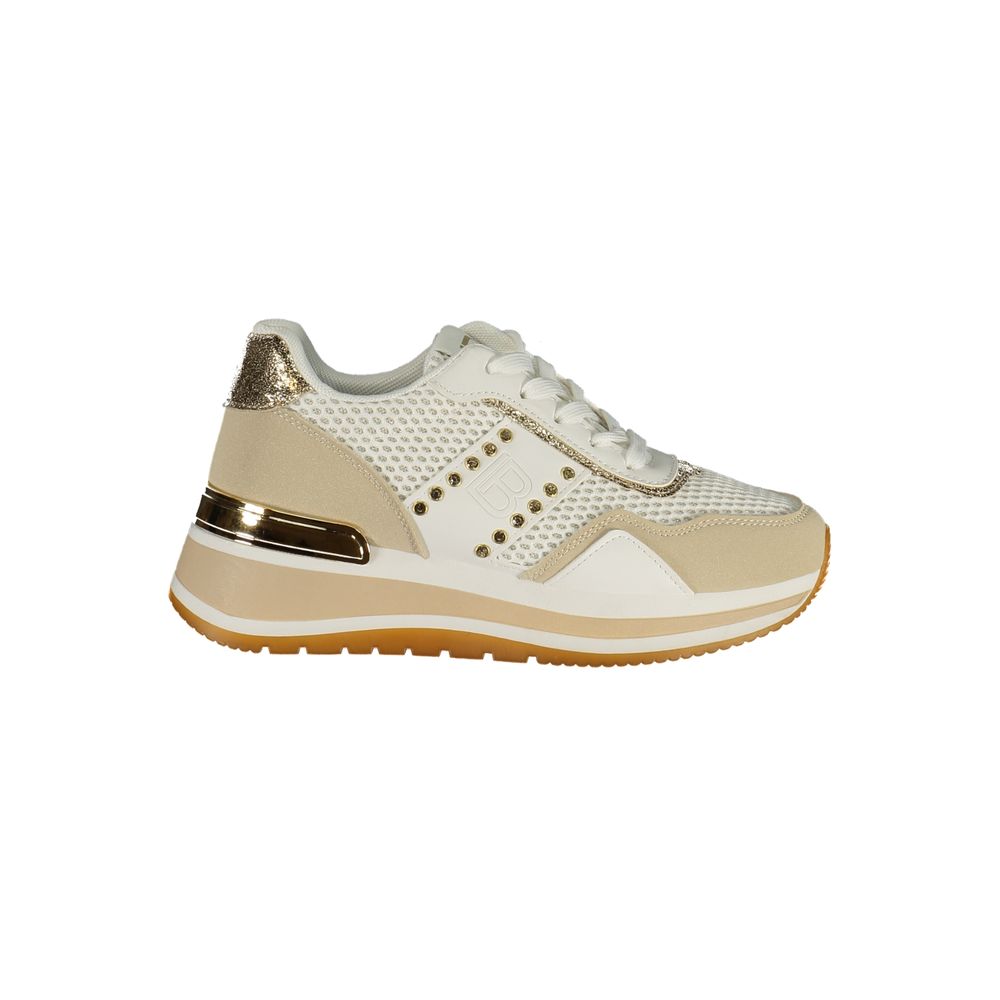 Laura Biagiotti White Polyester Athletic Sneakers | Regal Royce