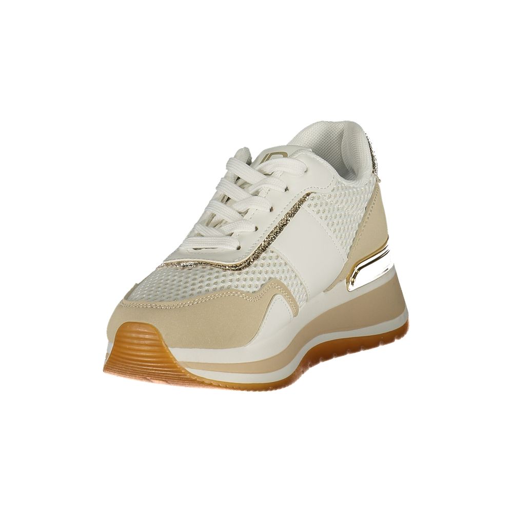 Laura Biagiotti White Polyester Athletic Sneakers | Regal Royce