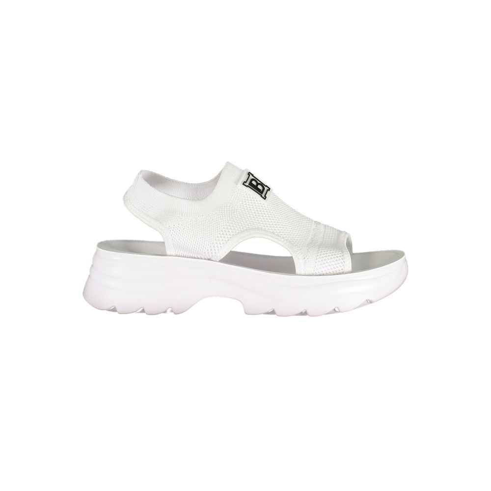 Laura Biagiotti Bianco Polyurethane Women Sandal | Regal Royce
