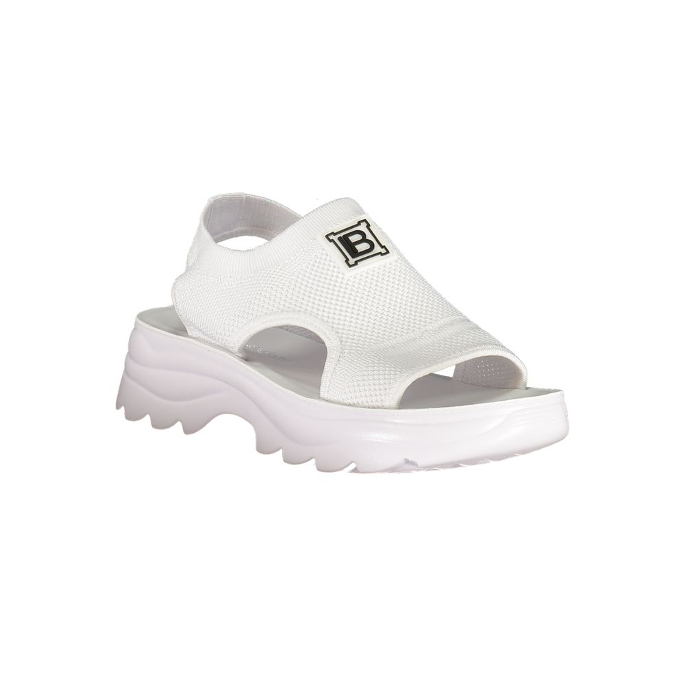 Laura Biagiotti Bianco Polyurethane Women Sandal | Regal Royce