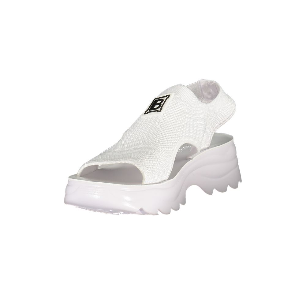Laura Biagiotti Bianco Polyurethane Women Sandal | Regal Royce
