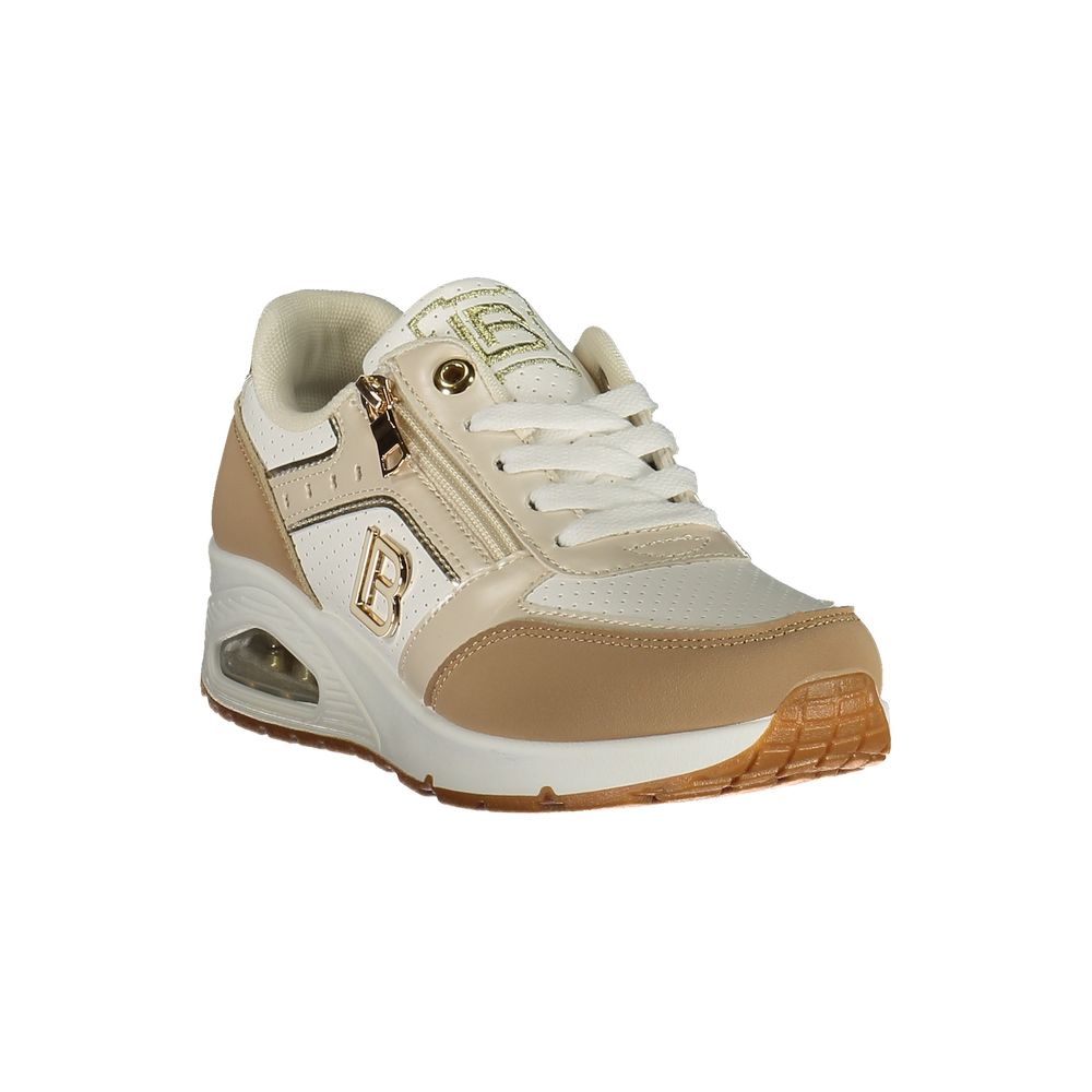 Laura Biagiotti White Polyester Athletic Sneakers | Regal Royce