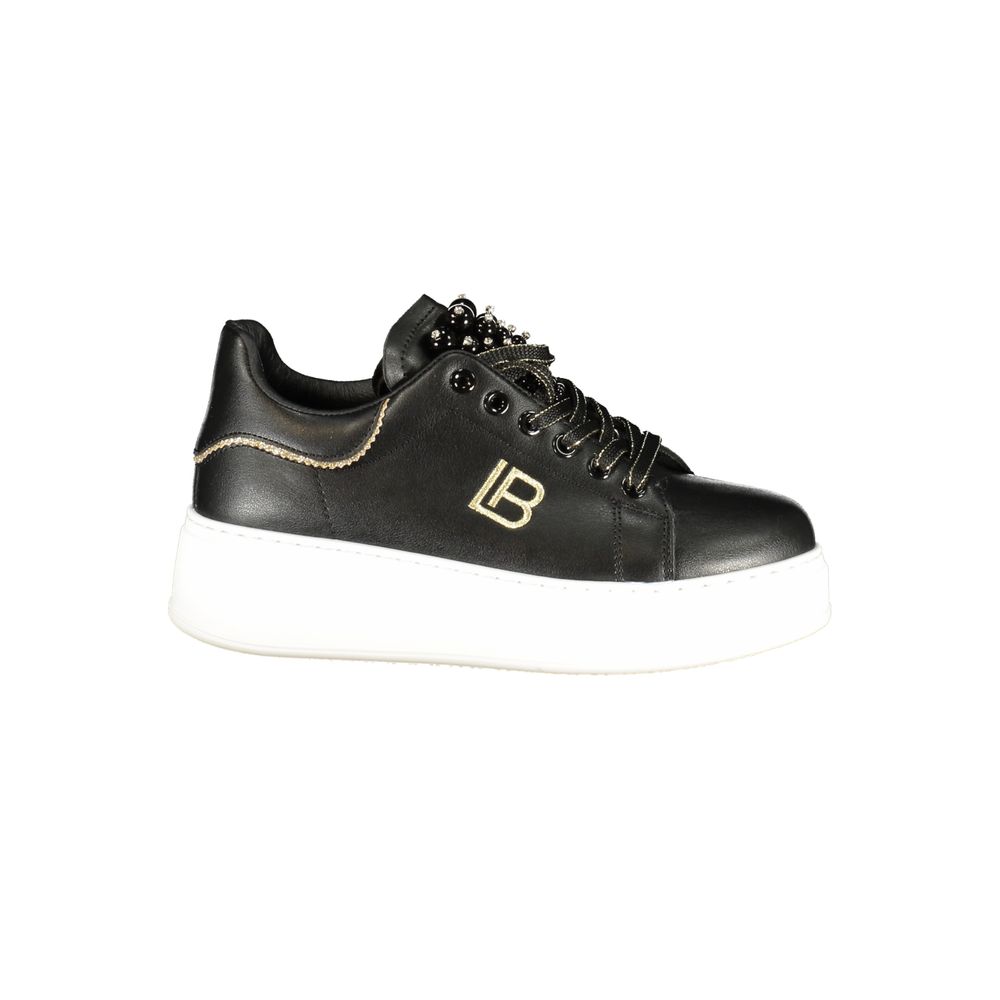 Laura Biagiotti Black Polyester Chunky Sneakers | Regal Royce