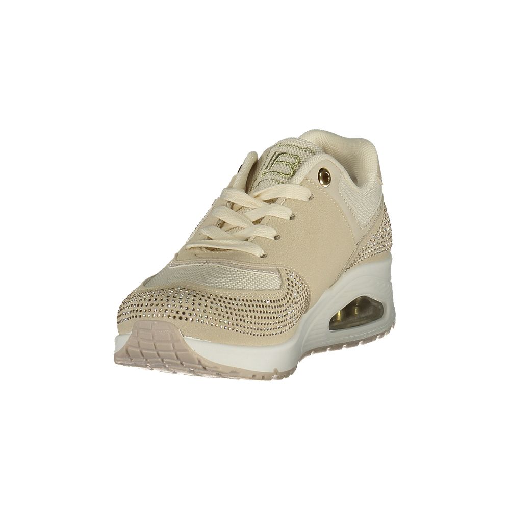 Laura Biagiotti Beige Polyurethane Women Sneaker | Regal Royce