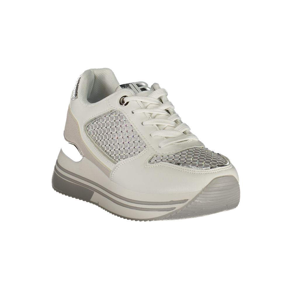 Laura Biagiotti White Polyester Athletic Sneakers | Regal Royce