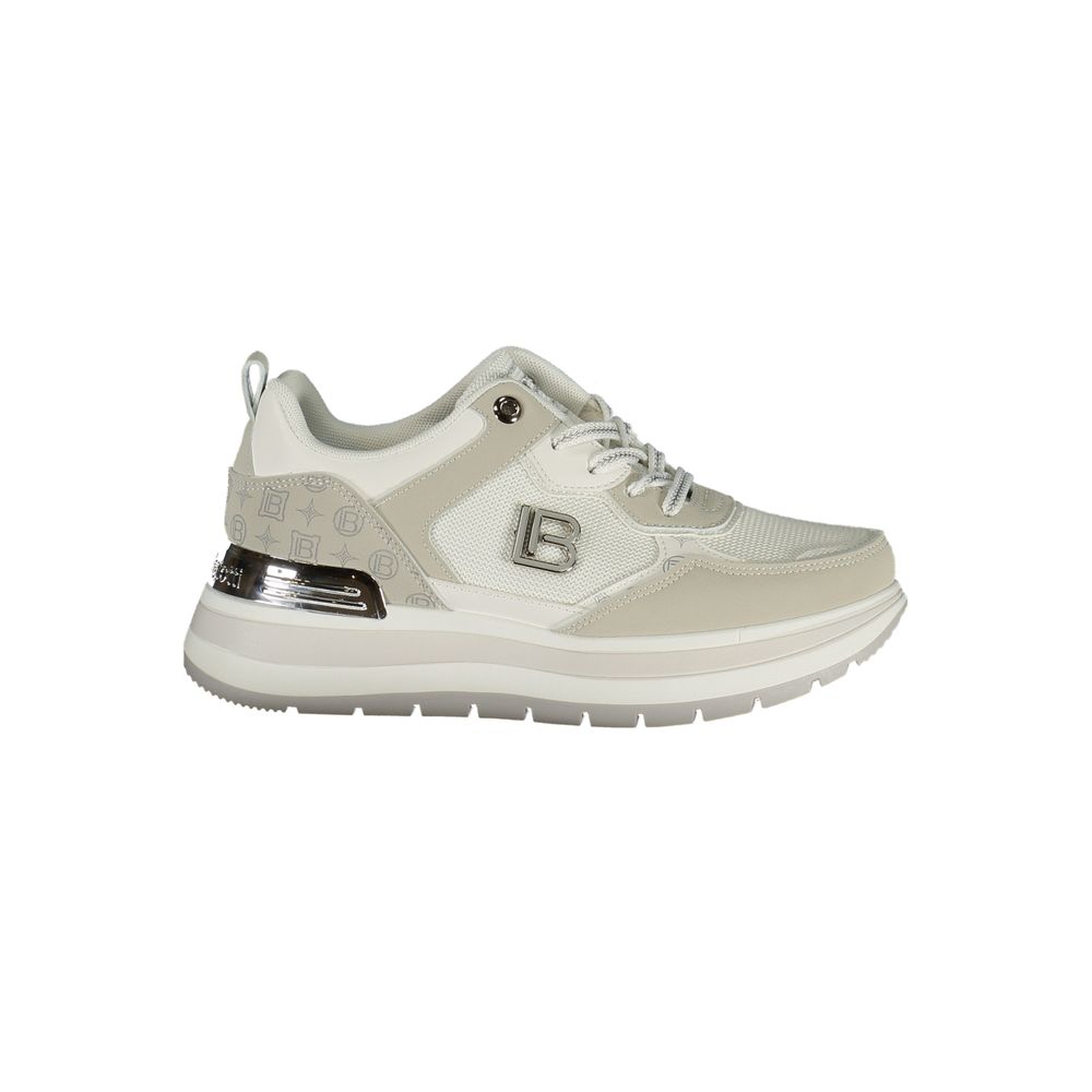 Laura Biagiotti White Polyurethane Women Sneaker | Regal Royce
