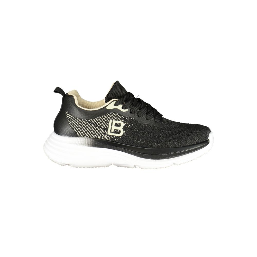 Laura Biagiotti Black Polyester Athletic Sneakers | Regal Royce