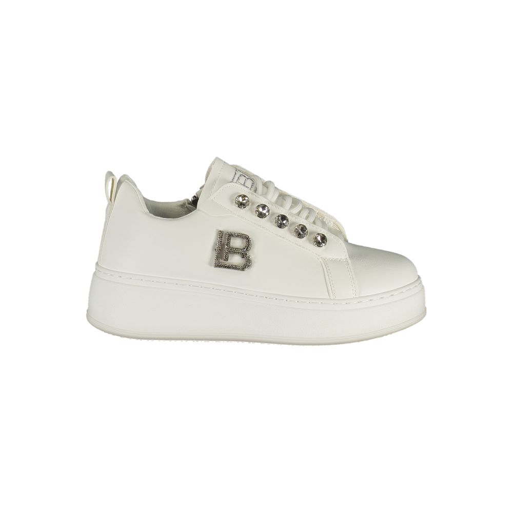 Laura Biagiotti White Polyester Athletic Sneakers | Regal Royce