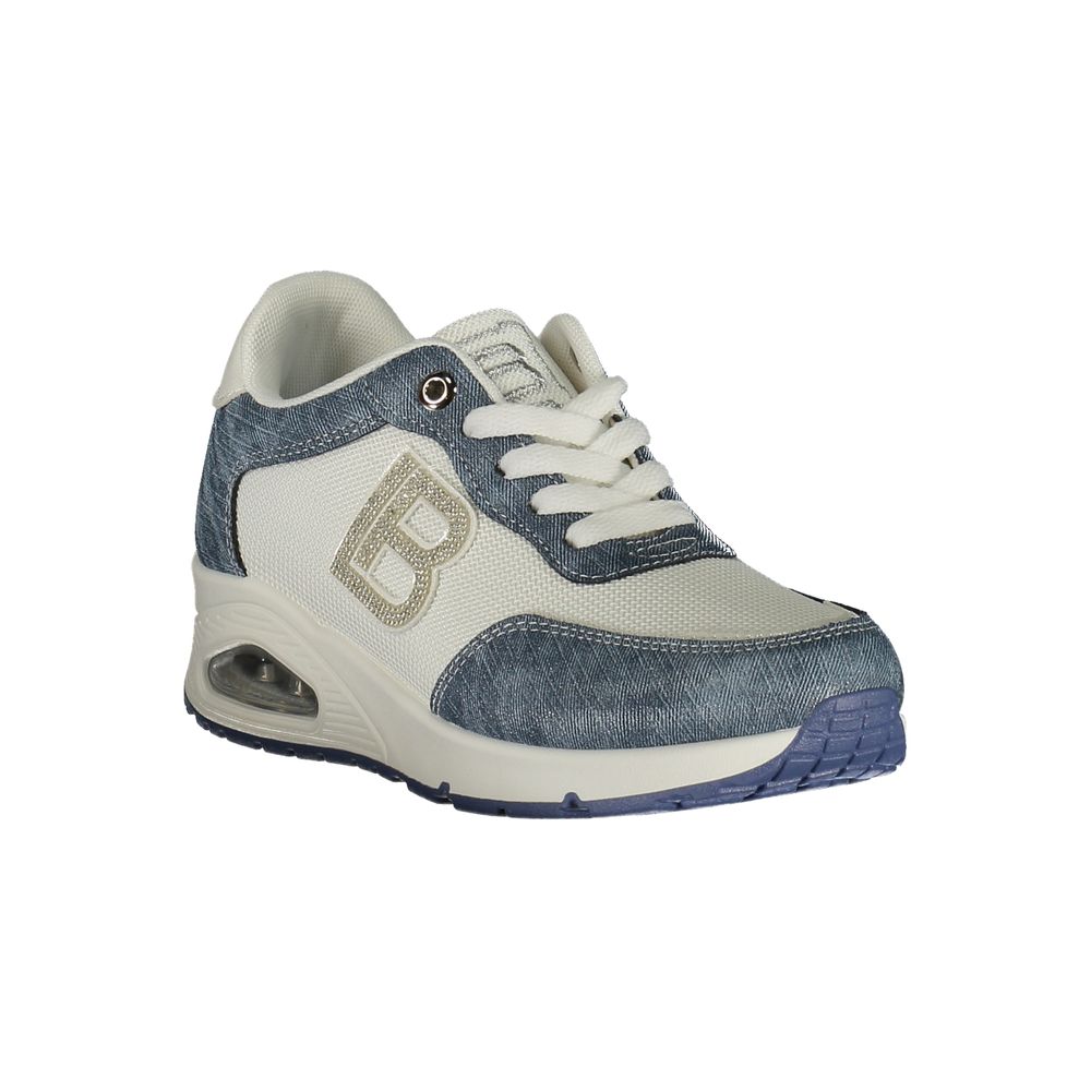 Laura Biagiotti Blue Polyester Athletic Sneakers | Regal Royce