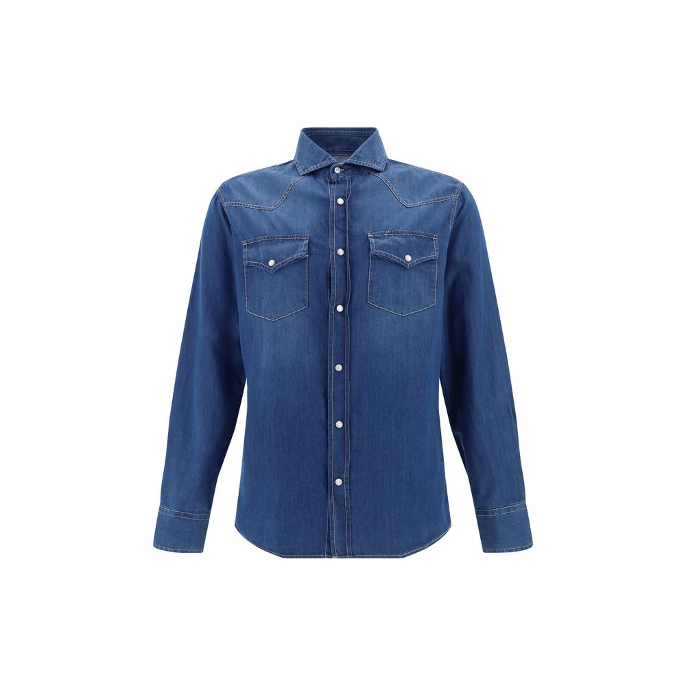 Brunello Cucinelli Blue Denim Shirt | Regal Royce