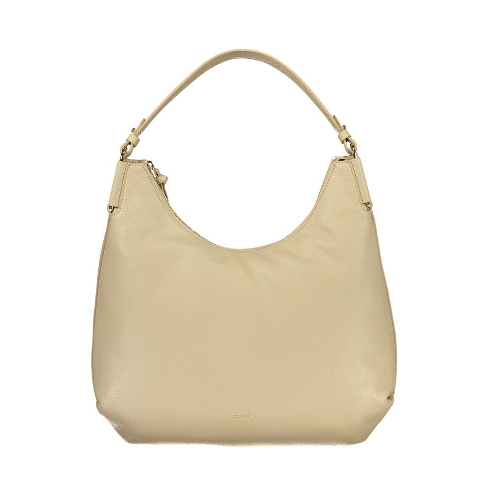 Coccinelle Beige Leather Women Handbag | Regal Royce