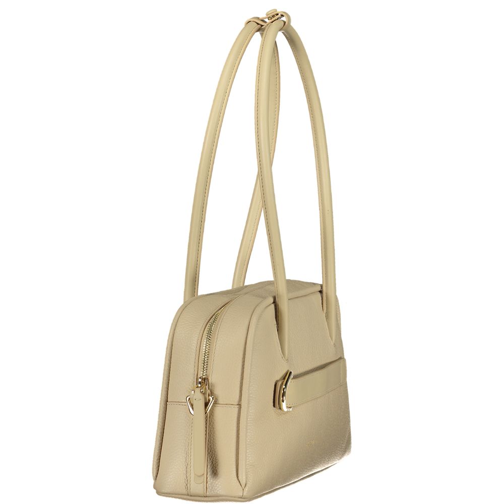 Coccinelle Beige Leather Women Handbag | Regal Royce