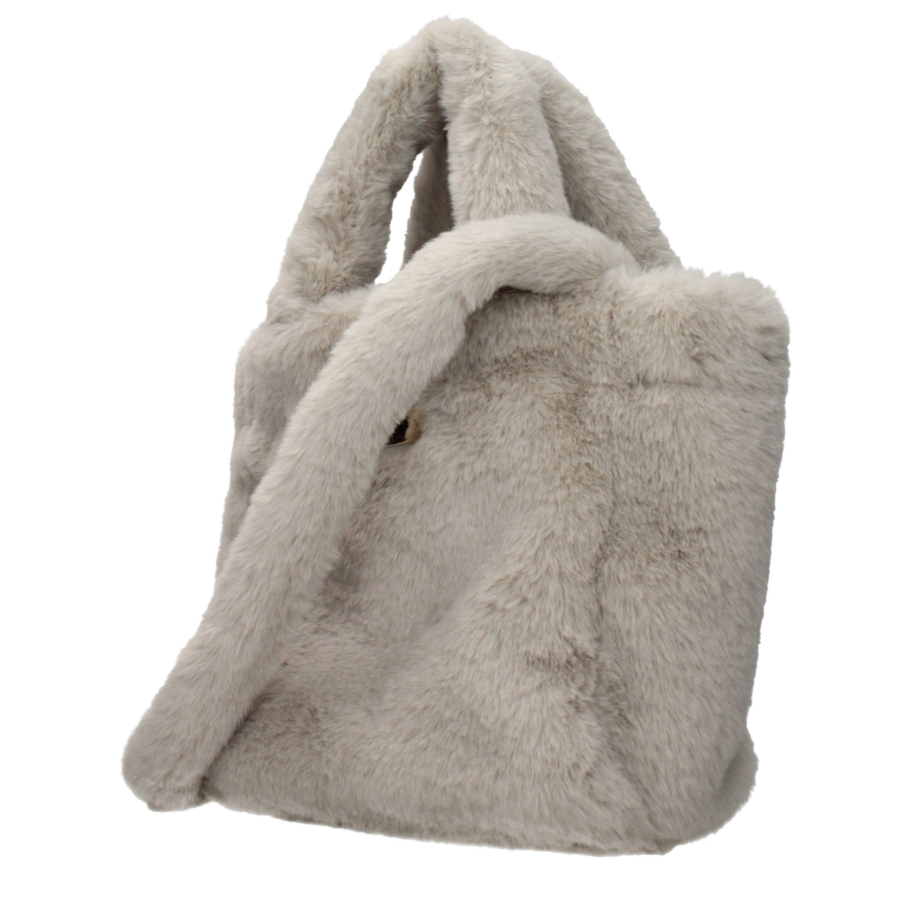 Herno Gray Fur Handbag | Regal Royce