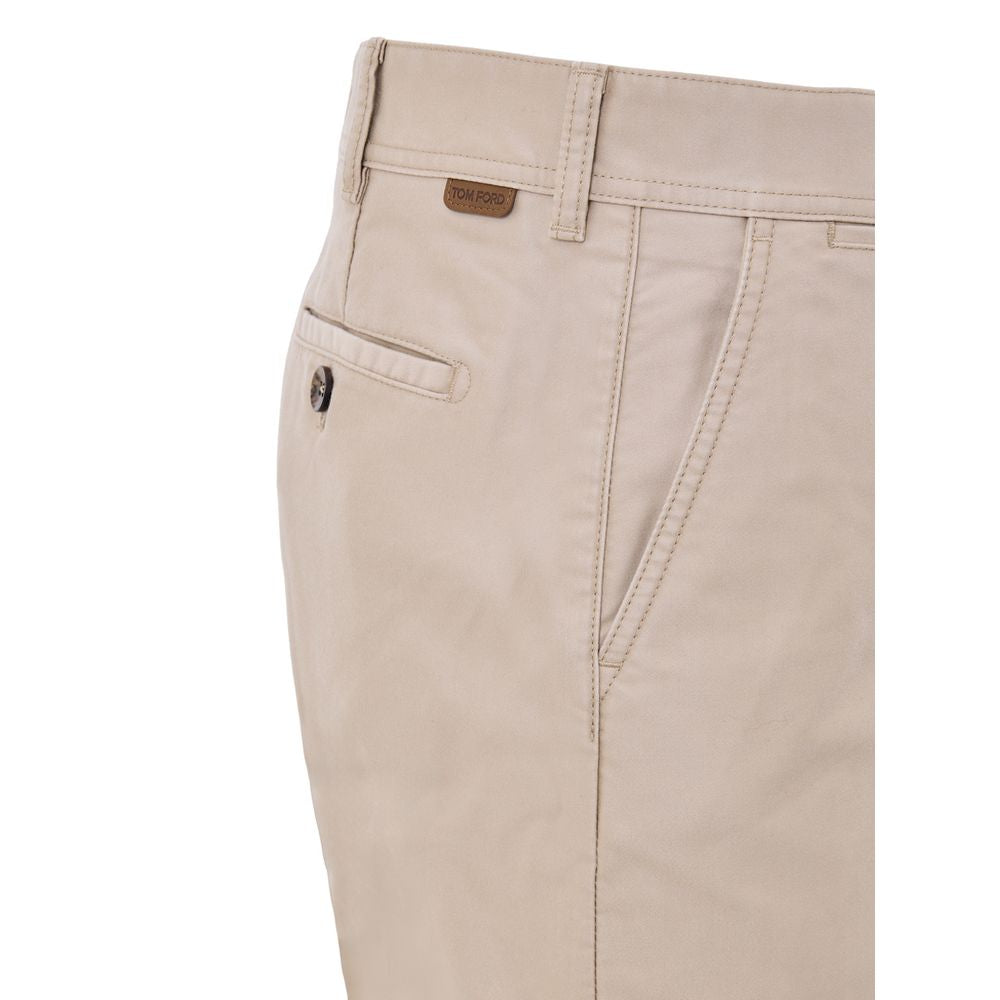Tom Ford Beige Cotton Chino Pants | Regal Royce