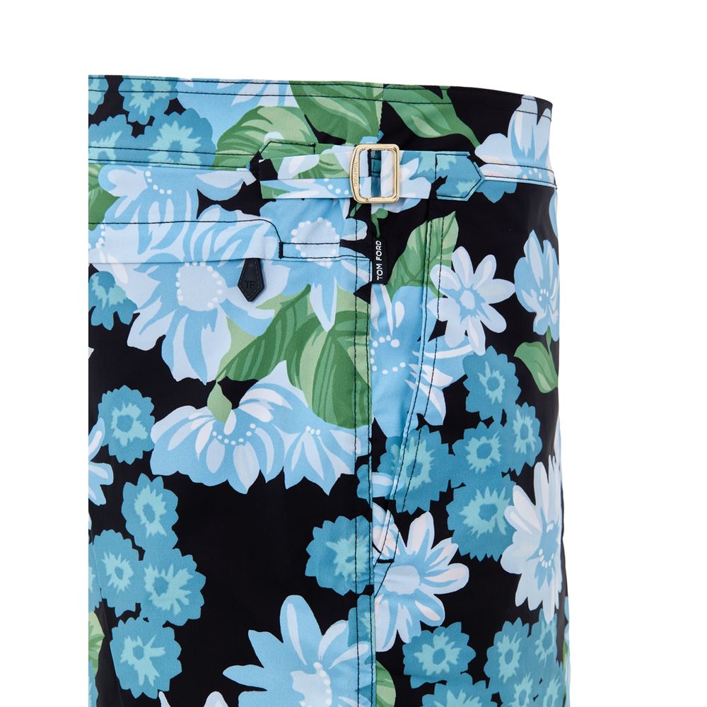 Tom Ford Blue Polyamide Swim Shorts | Regal Royce