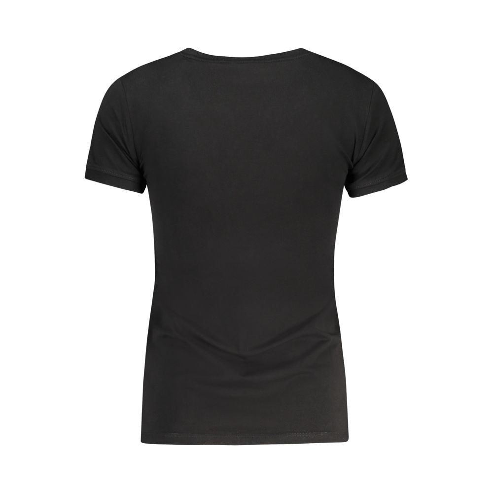 Guess Jeans Black Cotton Women's T-Shirt | Regal Royce