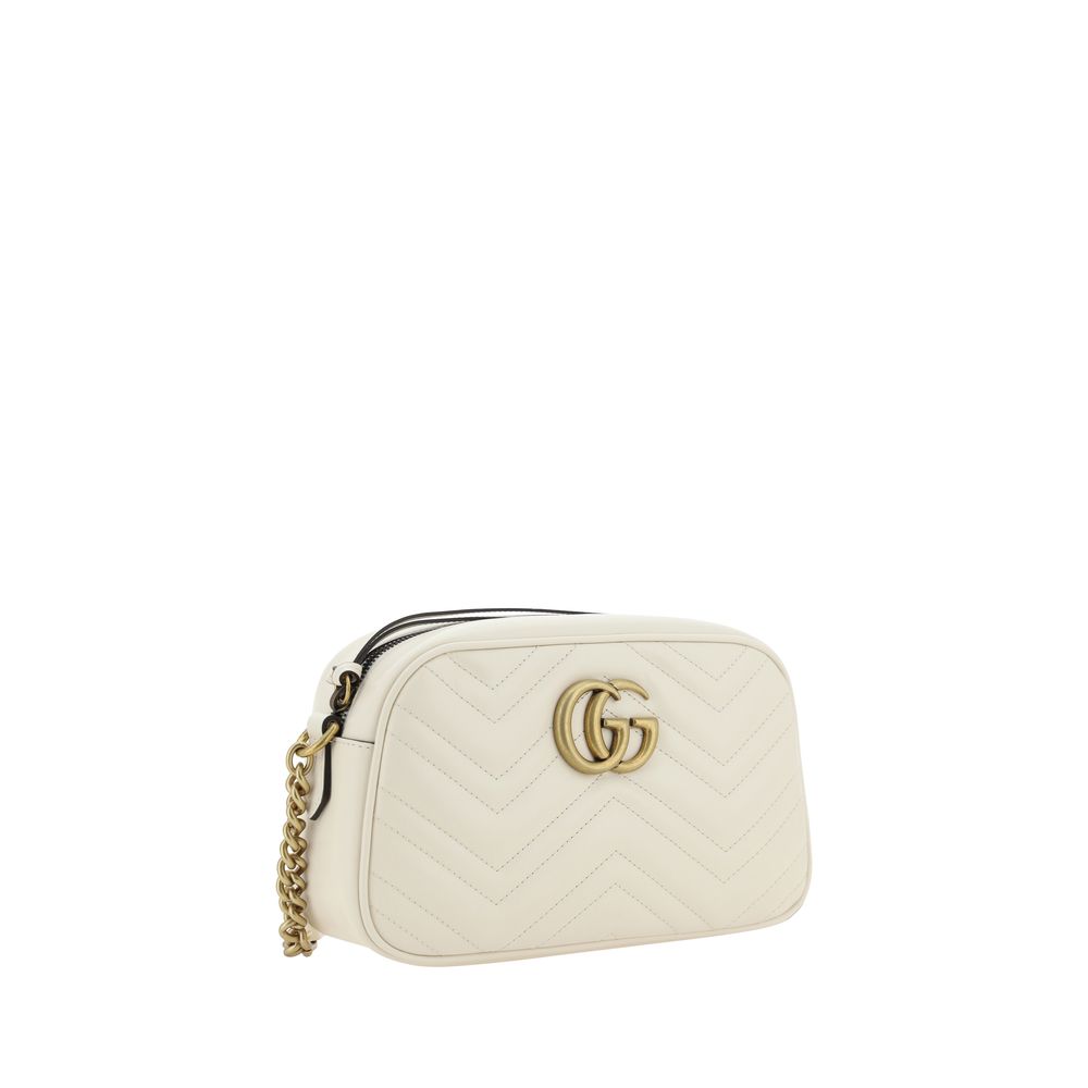 Gucci White Calf Leather Bos Taurus Shoulder Bag | Regal Royce