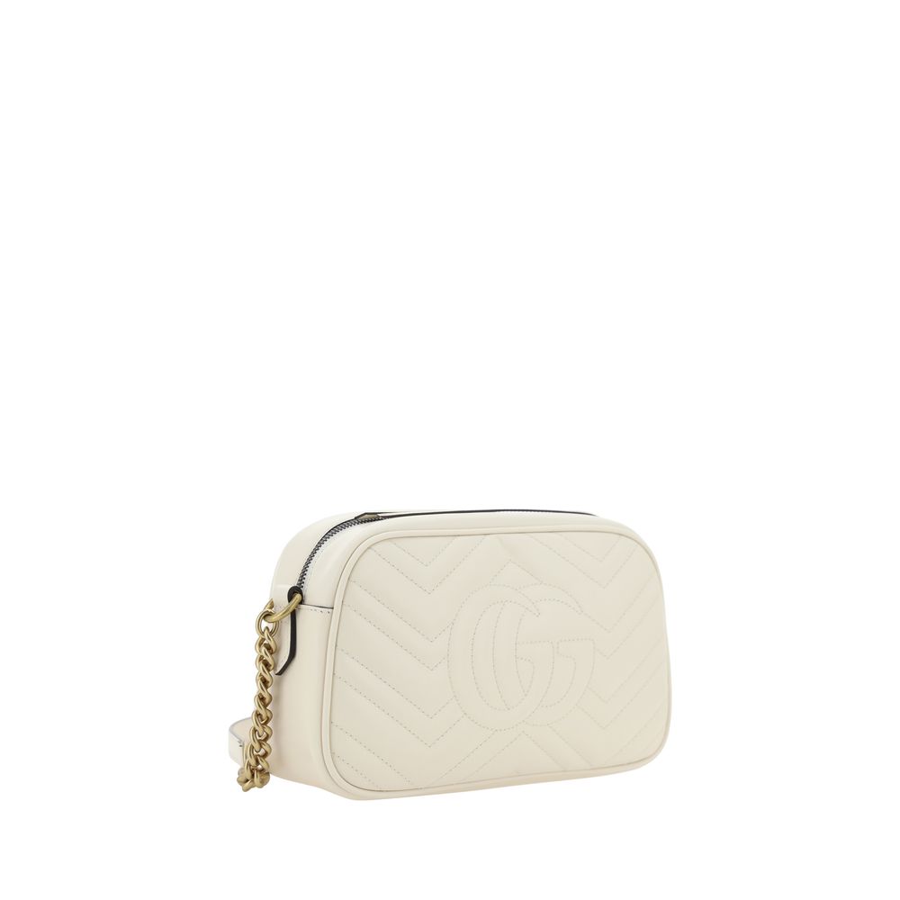 Gucci White Calf Leather Bos Taurus Shoulder Bag | Regal Royce
