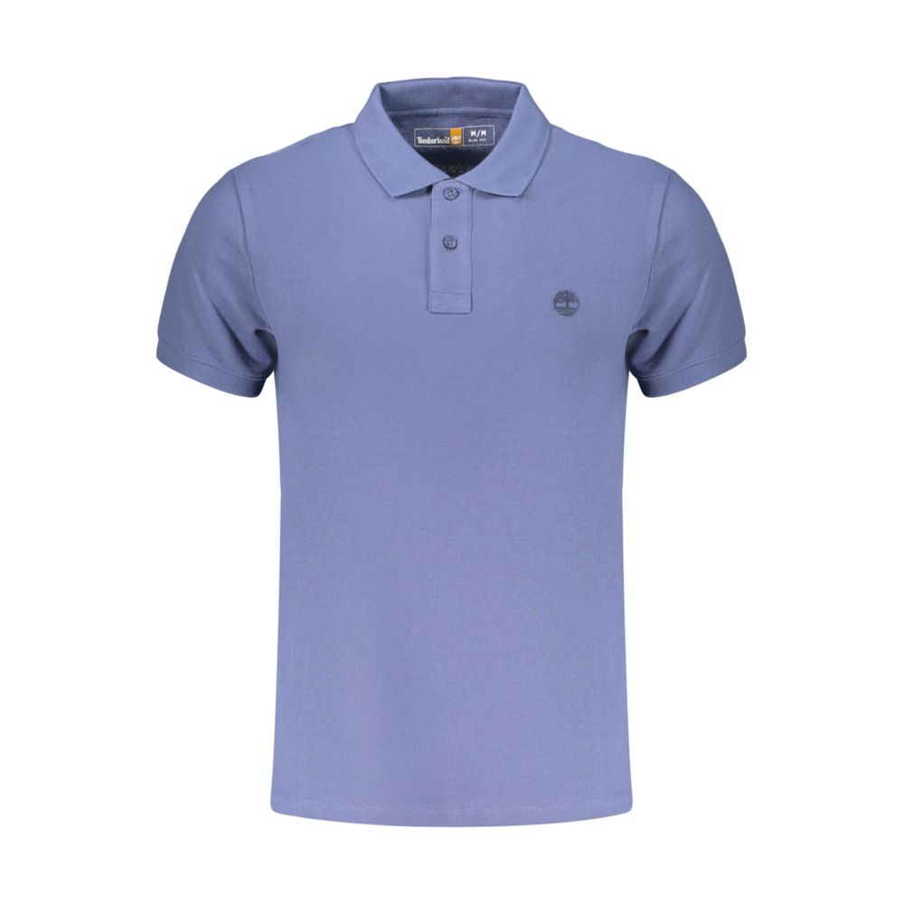 Timberland Blue Cotton Men Polo | Regal Royce