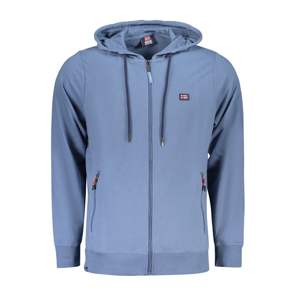 Norway 1963 "Blu Cotton Mens Sweatshirt with Hood" | Regal Royce