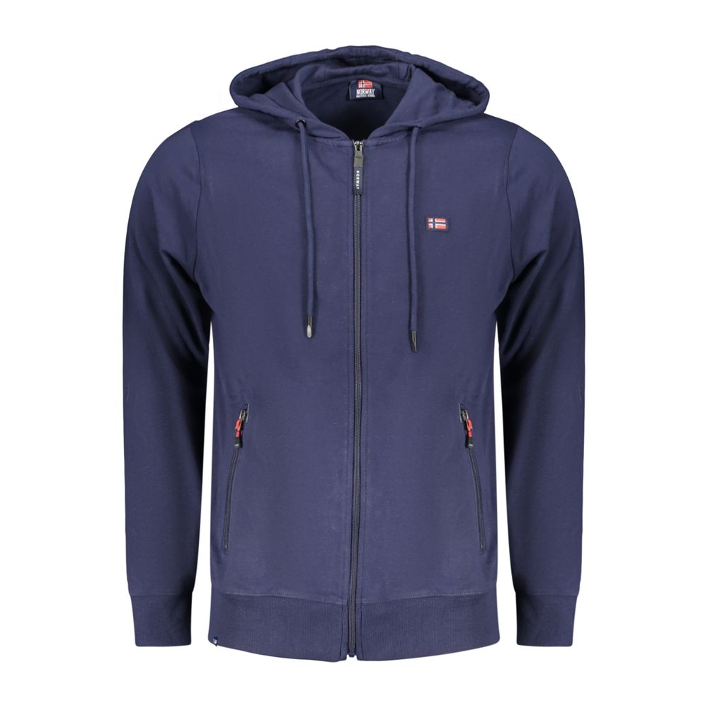 Norway 1963 Blue Cotton Men's Hoodie | Regal Royce