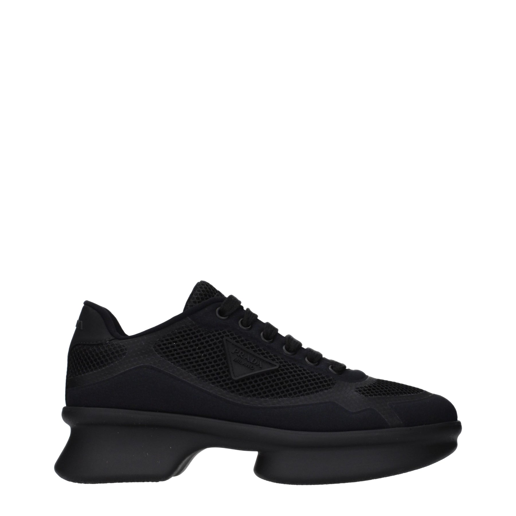 Prada Black Fabric Low Top Sneakers | Regal Royce