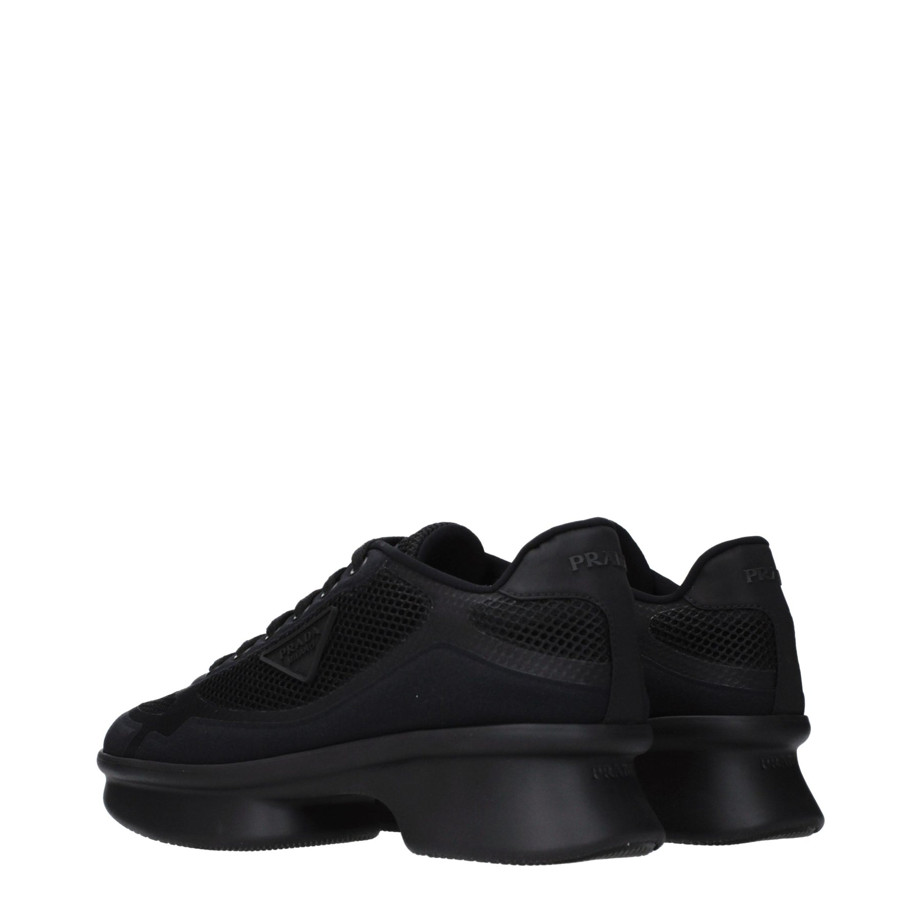 Prada Black Fabric Low Top Sneakers | Regal Royce