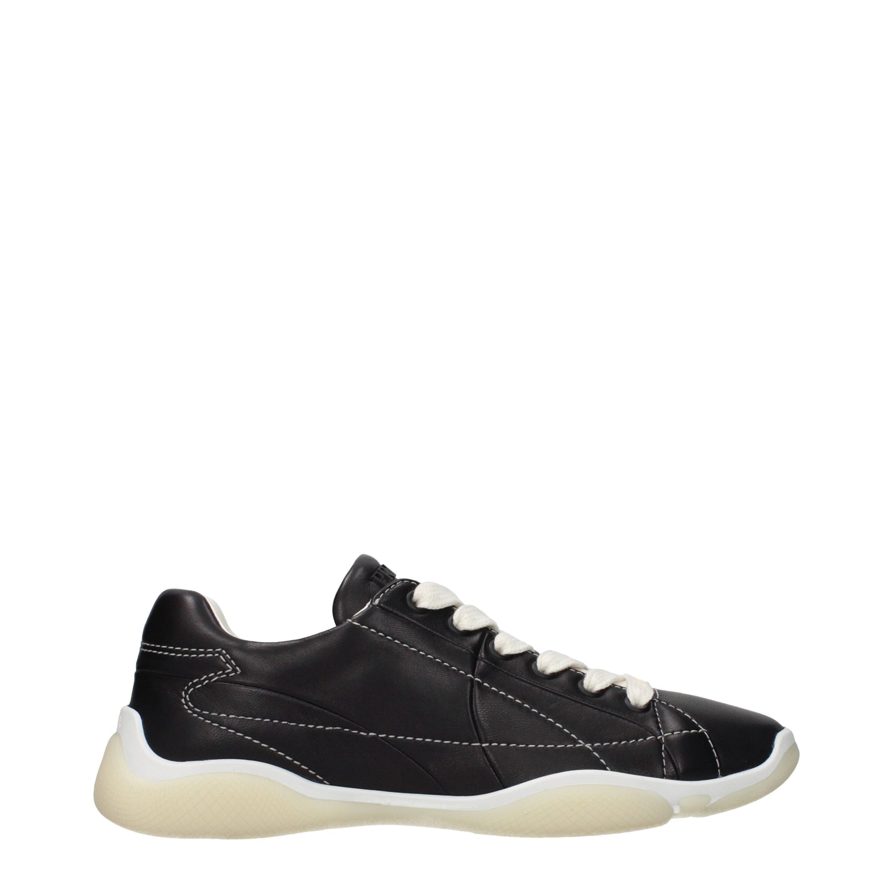 Prada Black Leather Sneakers | Regal Royce