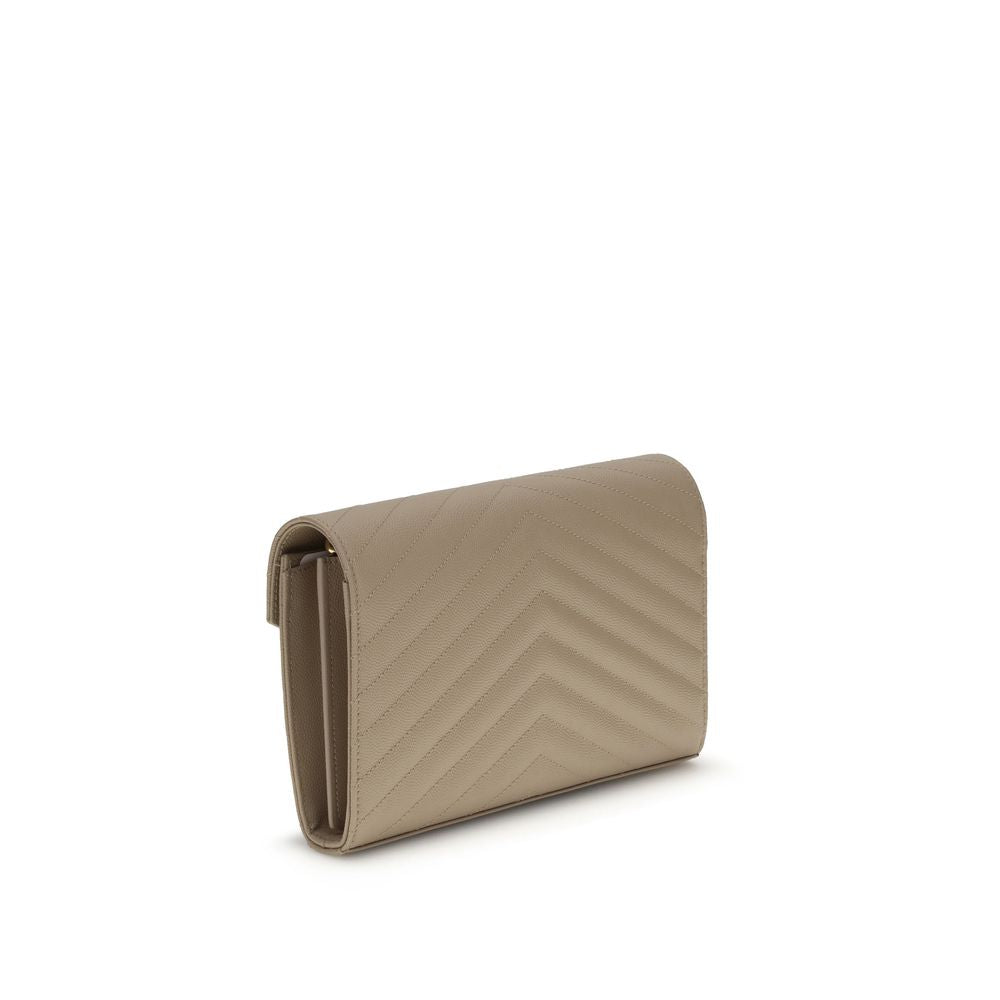 Saint Laurent Beige Calf Leather Bos Taurus Shoulder Bag | Regal Royce