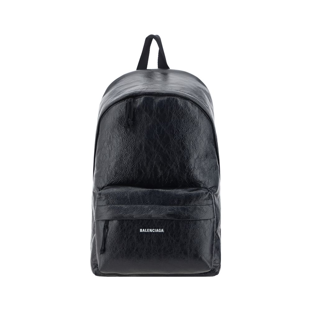 Balenciaga Black Calf Leather Bos Taurus Backpack | Regal Royce