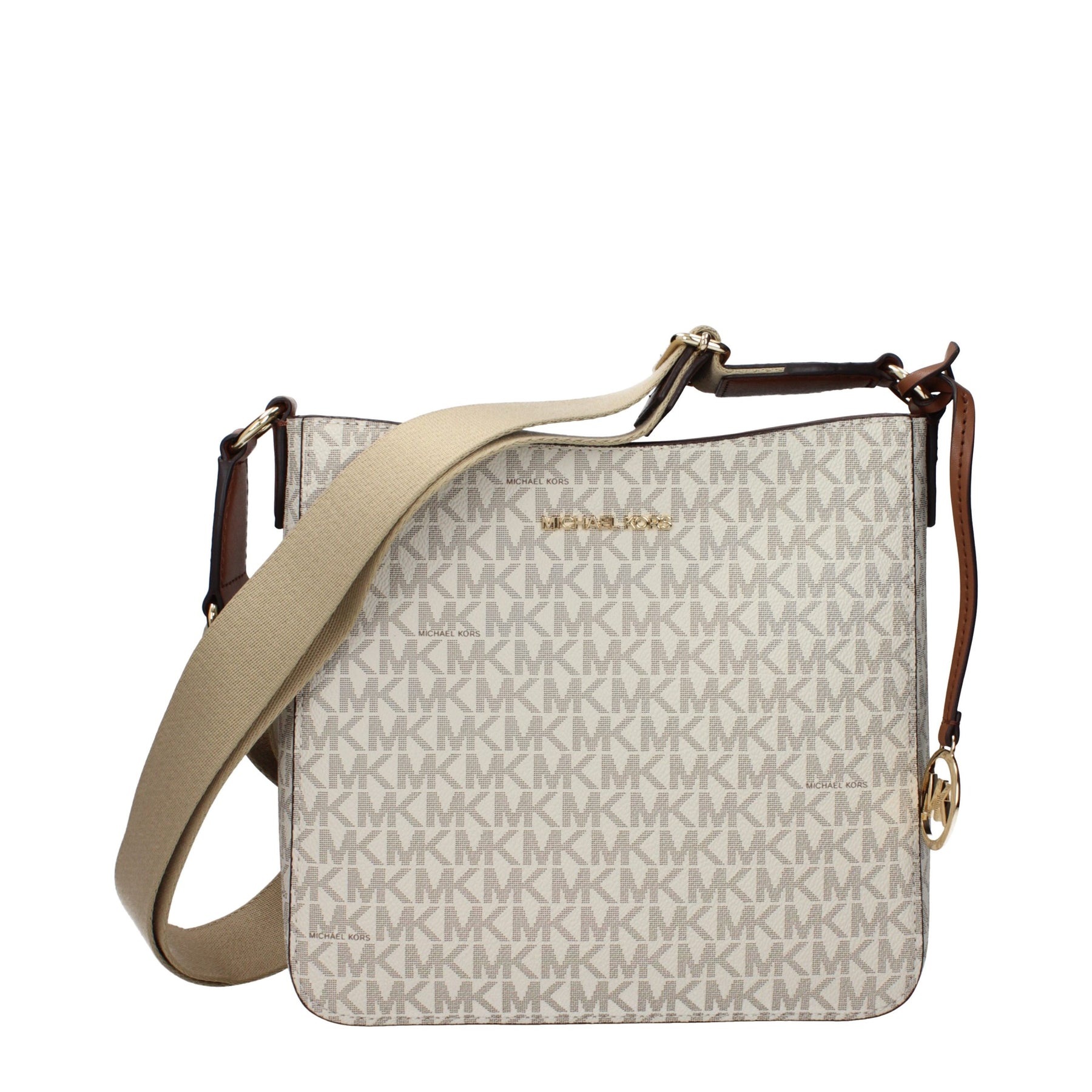 Michael Kors Beige Fabric Crossbody Bag | Regal Royce