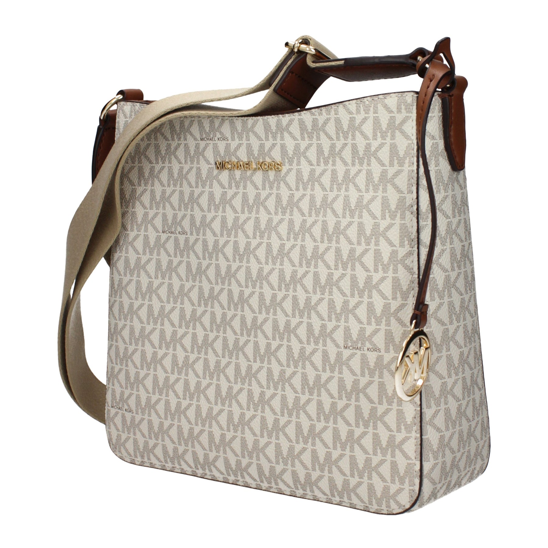 Michael Kors Beige Fabric Crossbody Bag | Regal Royce