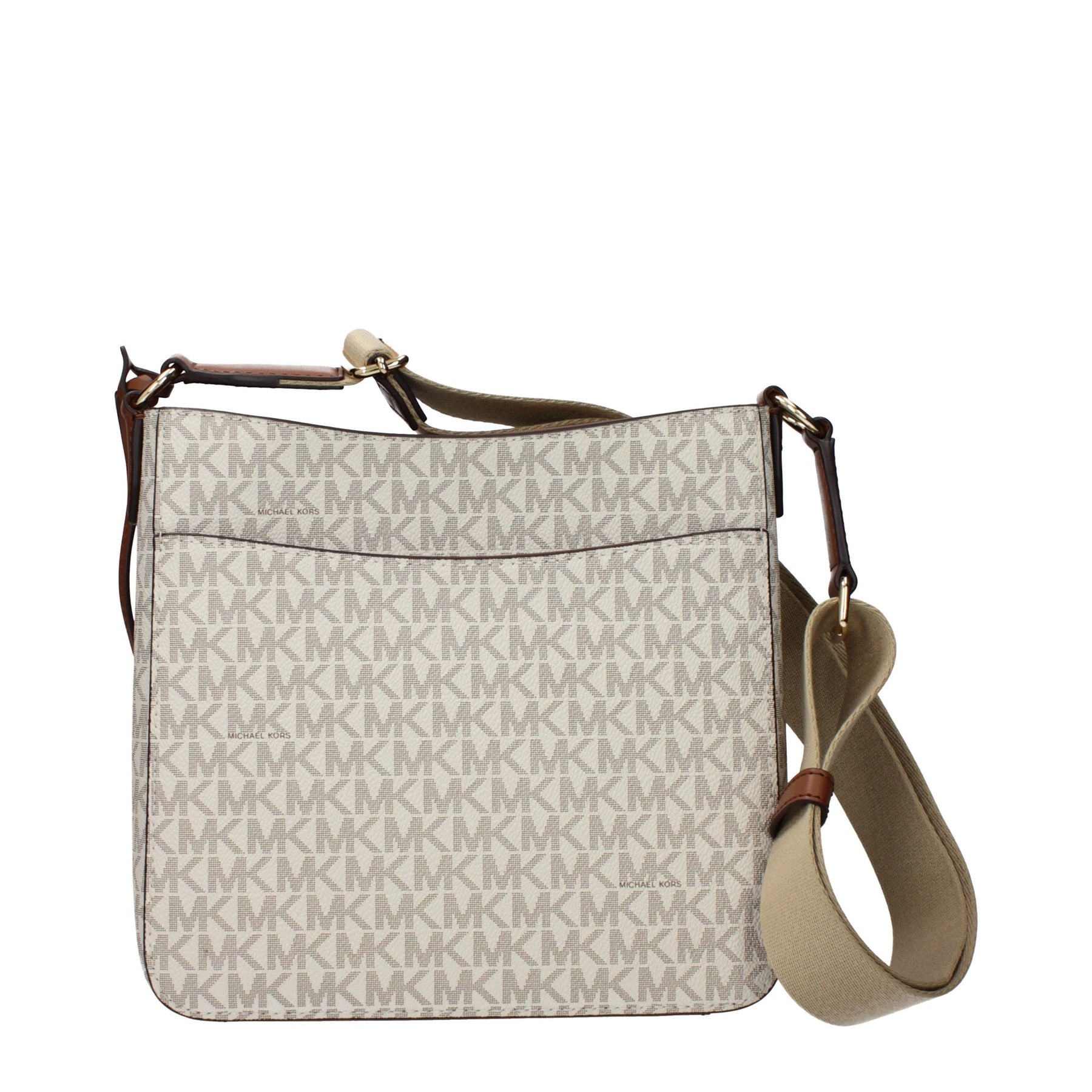 Michael Kors Beige Fabric Crossbody Bag | Regal Royce